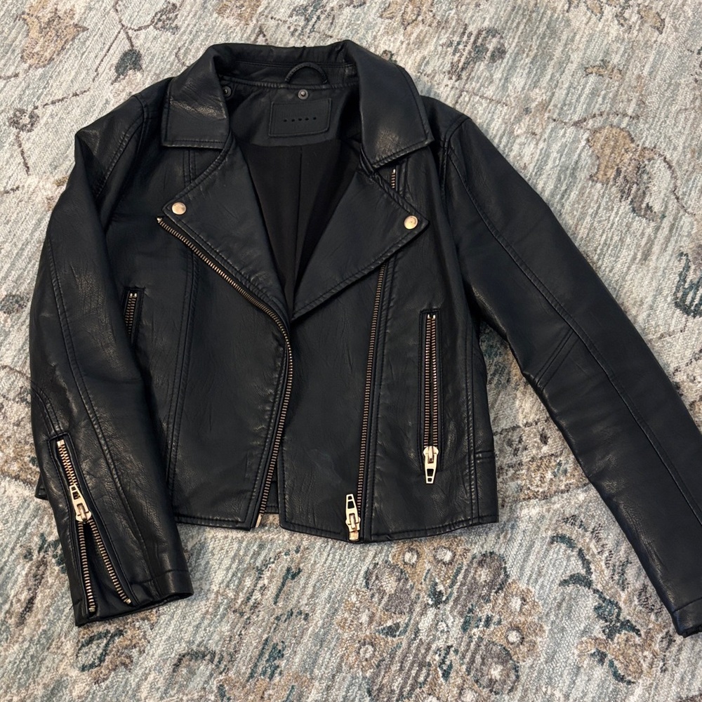 Black Leather Women's Jacket